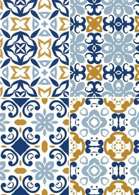 Mediterranean Blue Tile 62