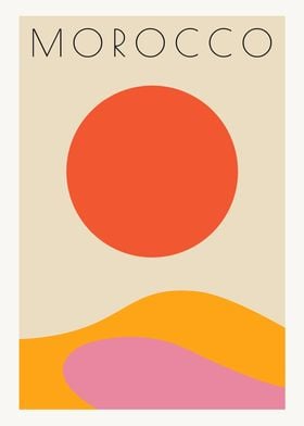 Minimal Morocco Poster