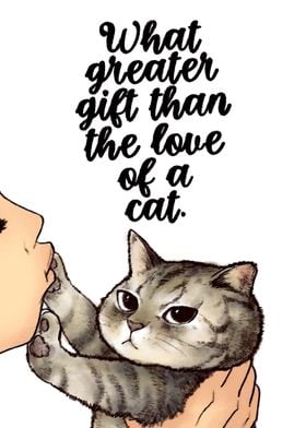 Cute Cat Lover Quote Art