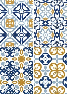 Mediterranean Blue Tile 67