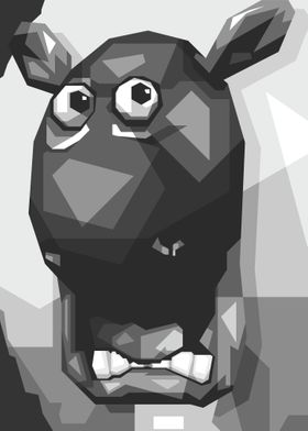 Face Sheep Popart