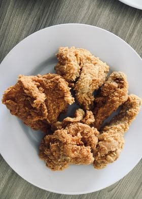 a fried chicken