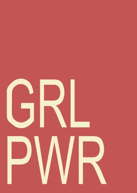 Girl Power Poster Pink