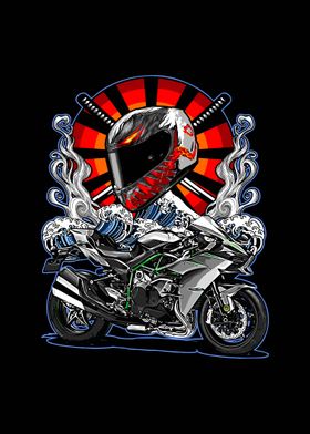 motorcycle wave background