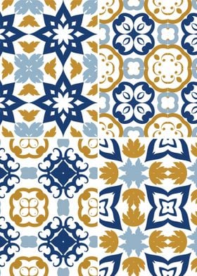 Mediterranean Blue Tile 68