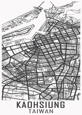 Kaohsiung Taiwan City Map