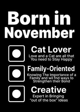 Birthday Born in November