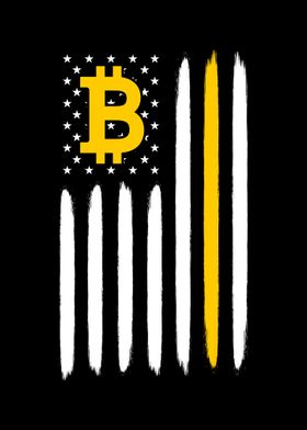 Bitcoin American Flag