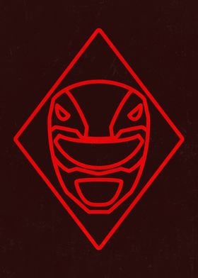 logo de papier peint puissant des power rangers de morphine