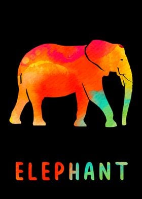 Elephant Colorful Animal