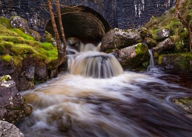 The Afon Clydach river