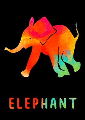 Elephant Colorful Animal