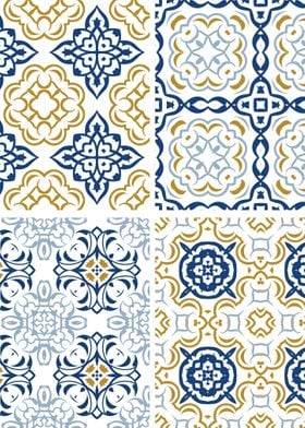 Mediterranean Blue Tile 77