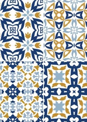 Mediterranean Blue Tile 71