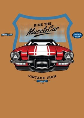 Muscle Vintage Poster Car