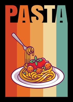 I Like Pasta And 3 Other P' Poster by Hexor | Displate