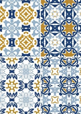 Mediterranean Blue Tile 74