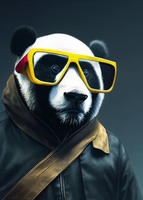 Panda with sunglasses