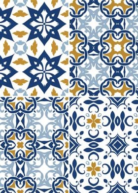 Mediterranean Blue Tile 76