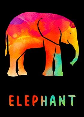 Elephant Colorful Animal