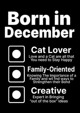 Birthday Born in December