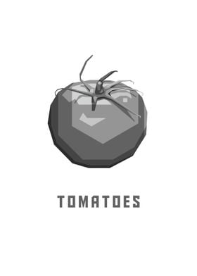 Tomatoes Grayscale Art