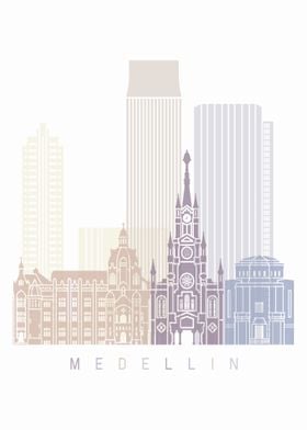 Medellin skyline poster