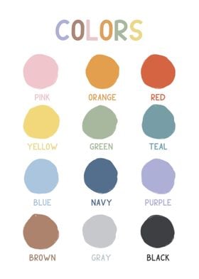 Colors Chart for Kids