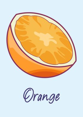 Vector Orange Juice Poster