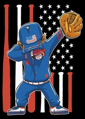 Dabbing Baseball Player 