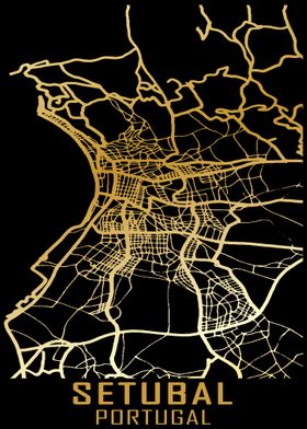 Setubal Portugal City Map