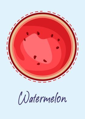 Vector Watermelon Poster