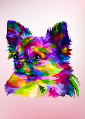 Rainbow Pop Art Chihuahua
