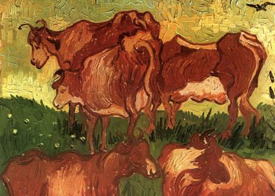 cows 1890 by Van Gogh