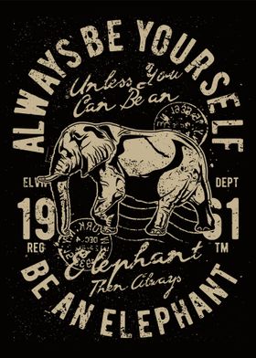 Vintage elephant