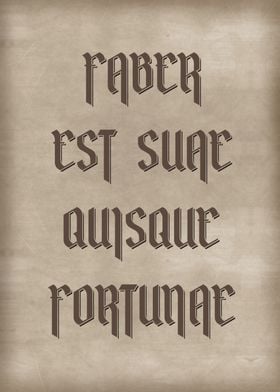 FABER EST SUAE QUISQUE FOR