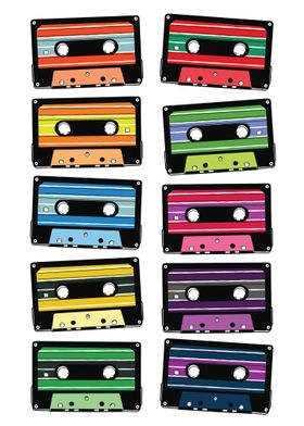 Retro music cassette 