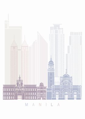 Manila skyline poster