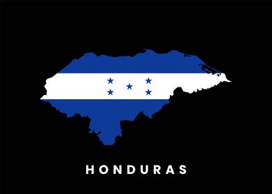 Honduras map flag