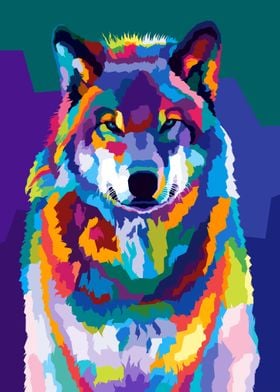 Animals Wolf Pop art