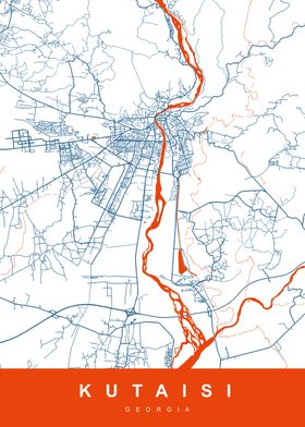 KUTAISI Map GEORGIA