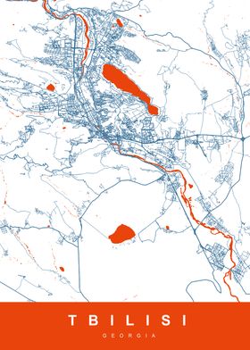 TBILISI Map GEORGIA