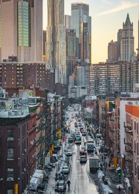 Chinatown Sunset New York