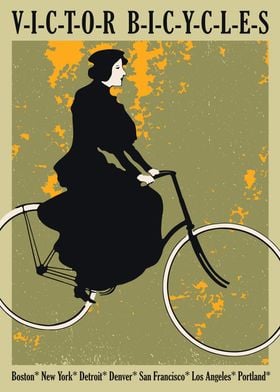 USA Cycling Retro Poster