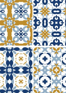 Mediterranean Blue Tile 96