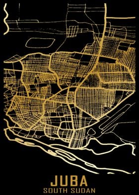 Juba South Sudan City Map