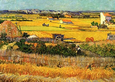 harvest at la crau 1888