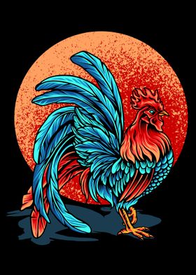 Beautiful rooster