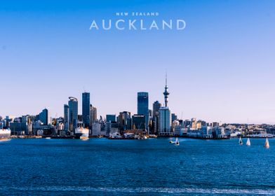 Auckland City Skyline