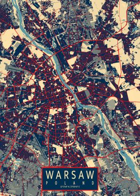 Warsaw City Map Hope